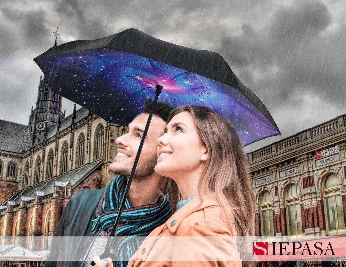 49 To 56 Inch Inverted Umbrella With C Shape Handle