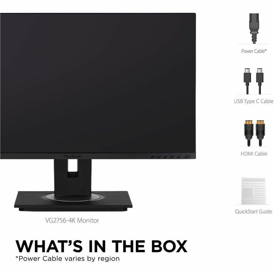 4K Docking Monitor - 27" Ultra HD USB-C Display with 90W Power VG2756-4K