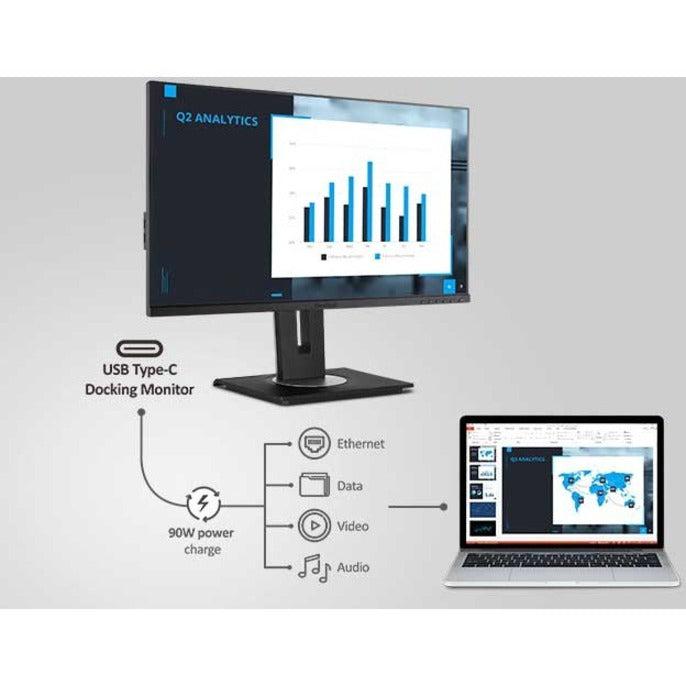 4K Docking Monitor - 27" Ultra HD USB-C Display with 90W Power VG2756-4K
