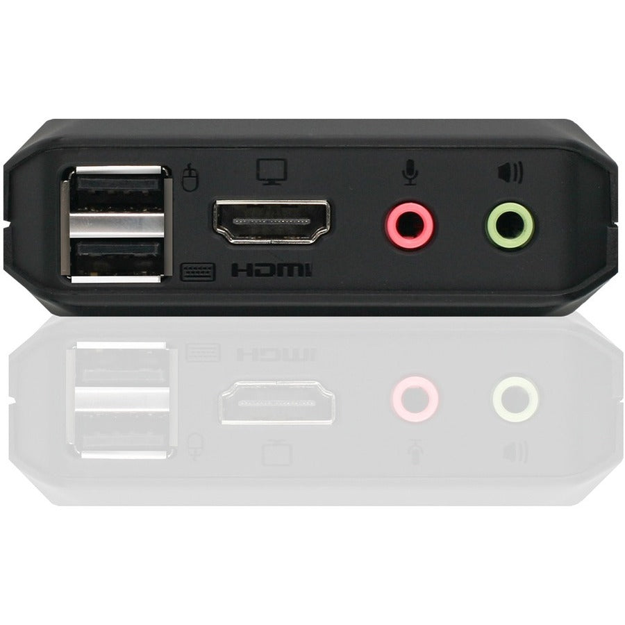 4K HDMI KVM Switch - 2-Port USB Audio Control Solution | TecSoft GCS92HU