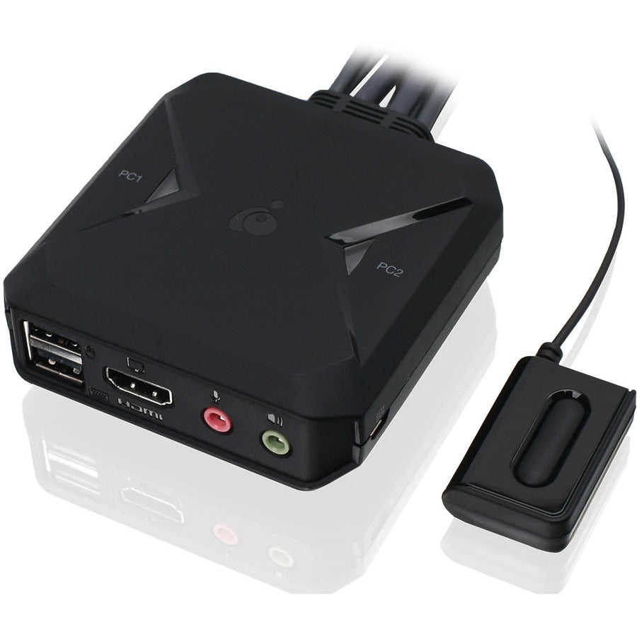 4K HDMI KVM Switch - 2-Port USB Audio Control Solution | TecSoft GCS92HU