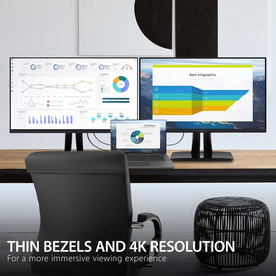 4K Professional Monitor - ViewSonic VP3256-4K ColorPro™ USB-C | TechSoft