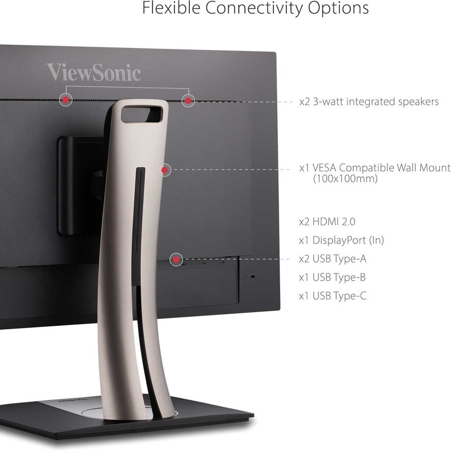 4K Professional Monitor - ViewSonic VP3256-4K ColorPro™ USB-C | TechSoft