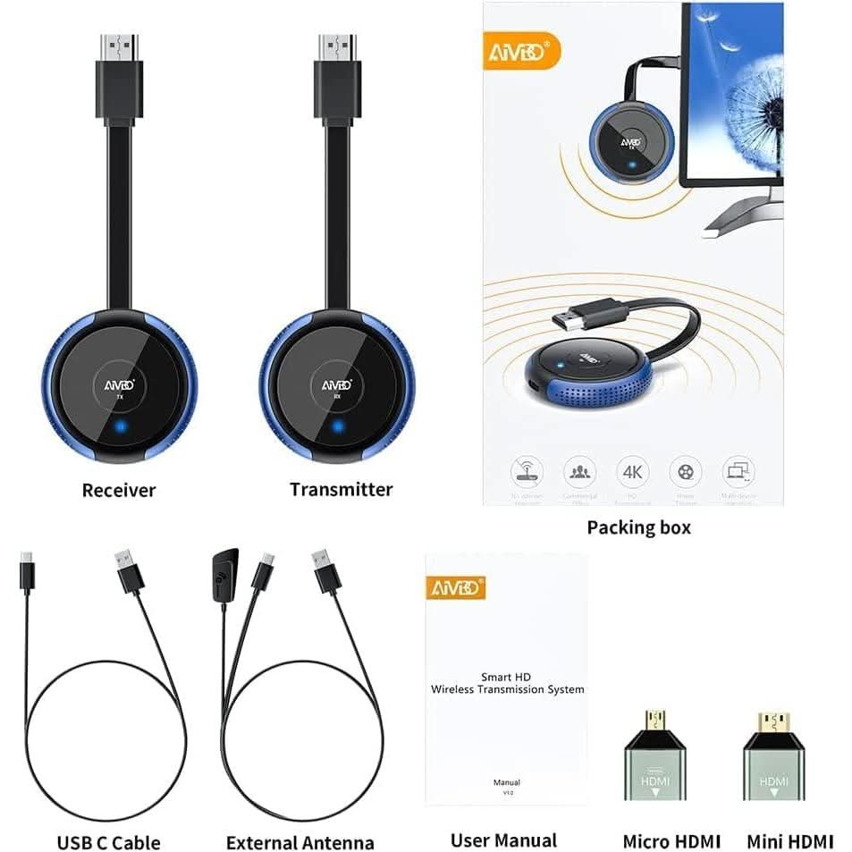 4K Wireless HDMI Transmitter Receiver Kit For TV And PC
