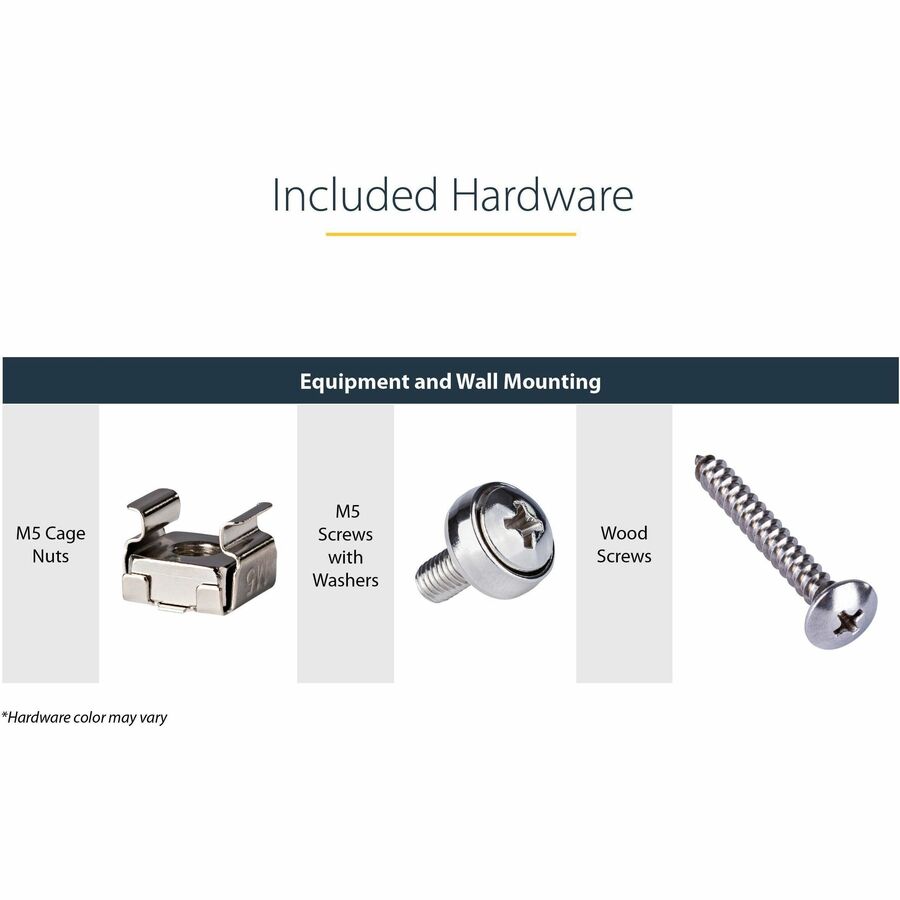 4U Wall Mount Rack Bracket - Vertical 19 Inch Equipment Mount | StarTech RK419WALLV