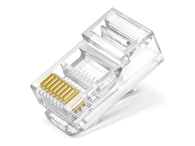 4XEM - Network connector - RJ-45 (M) - CAT 6a - clear (pack of 100)