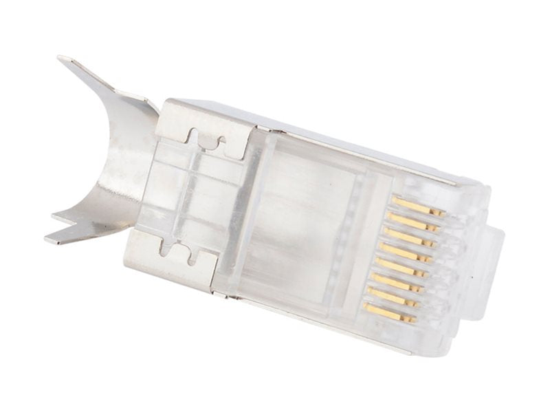 4XEM - Network connector - RJ-45 (M) - shielded - CAT 6a/7 - clear (pack of 100)