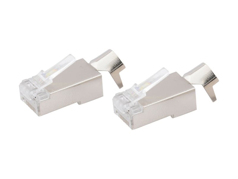 4XEM - Network connector - RJ-45 (M) - shielded - CAT 6a/7 - clear (pack of 100)