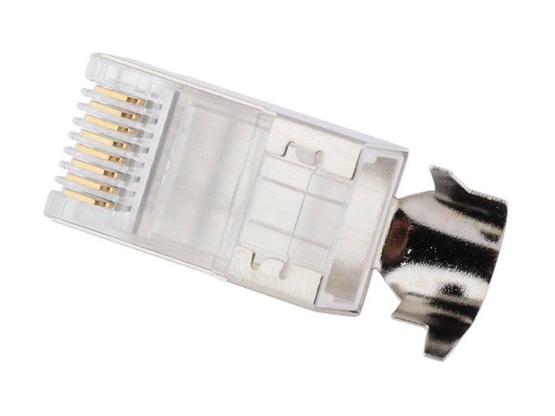 4XEM - Network connector - RJ-45 (M) - shielded - CAT 6a/7 - clear (pack of 100)