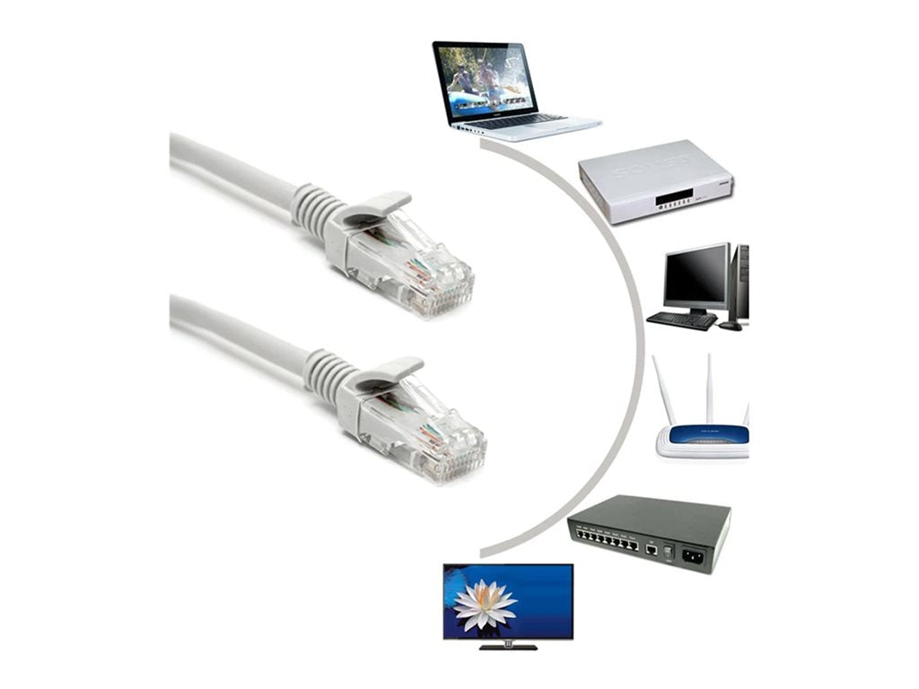 4XEM - Patch cable - RJ-45 (M) to RJ-45 (M) - 6 ft - 0.2 in - UTP - CAT 6a - molded, snagless - gray