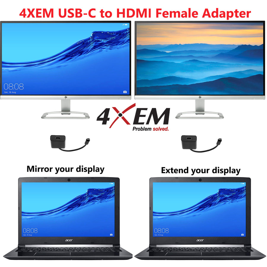 4XEM USB-C to HDMI Adapter 4XUSBCHDMIAB
