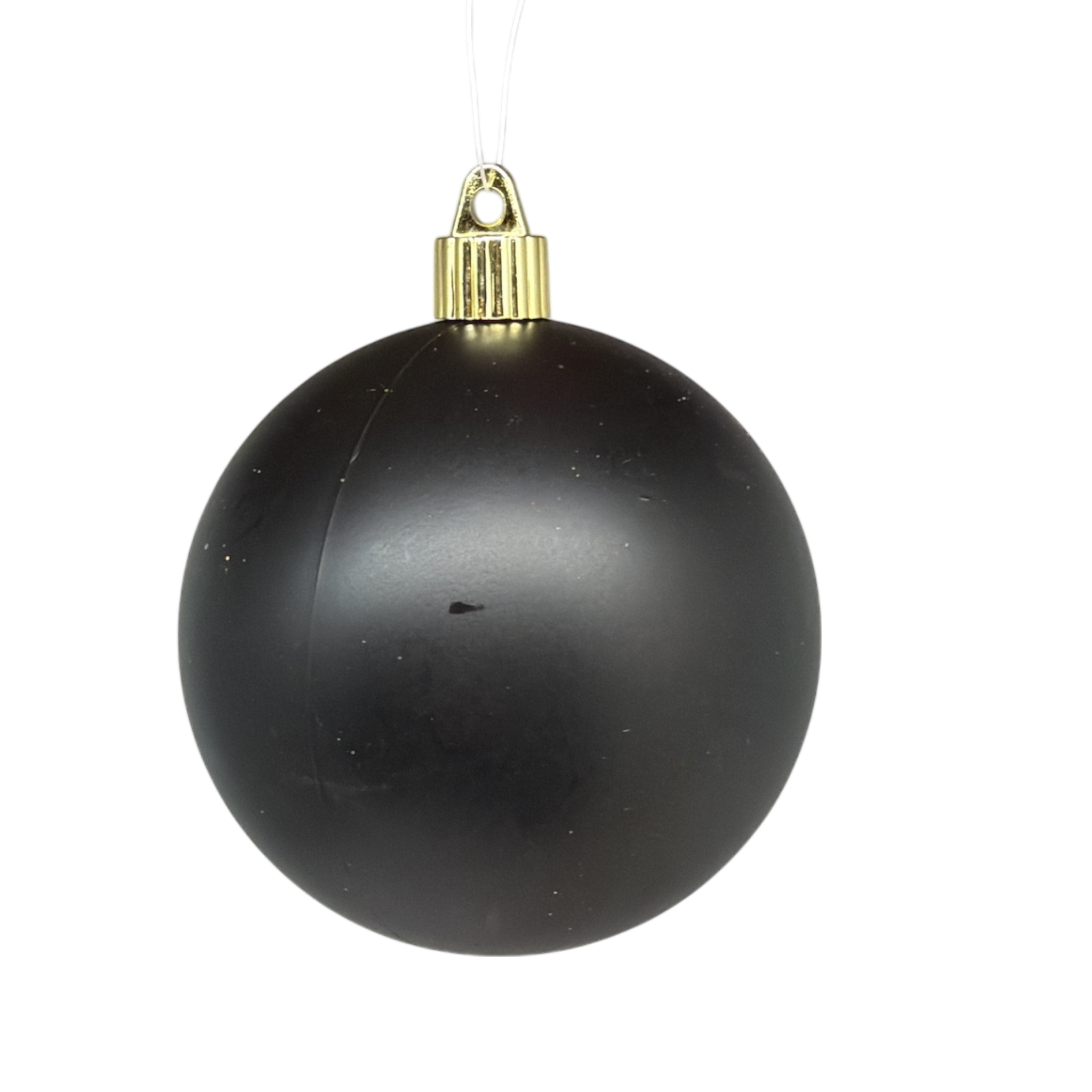 4.75" (120mm) Commercial Shatterproof Ball Ornament - Soot Black Matte