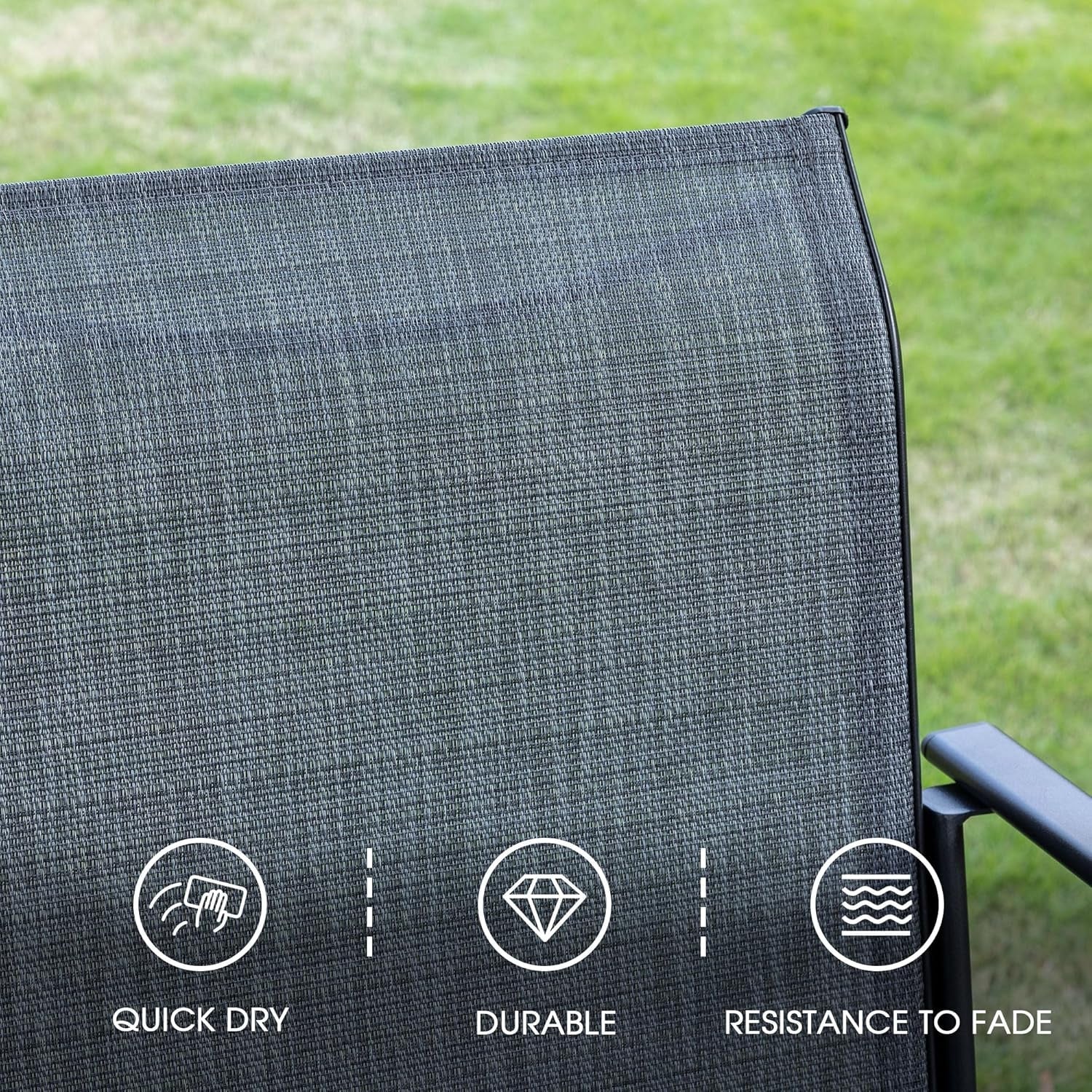 5-Piece Patio Dining Set With Square Table And Chairs