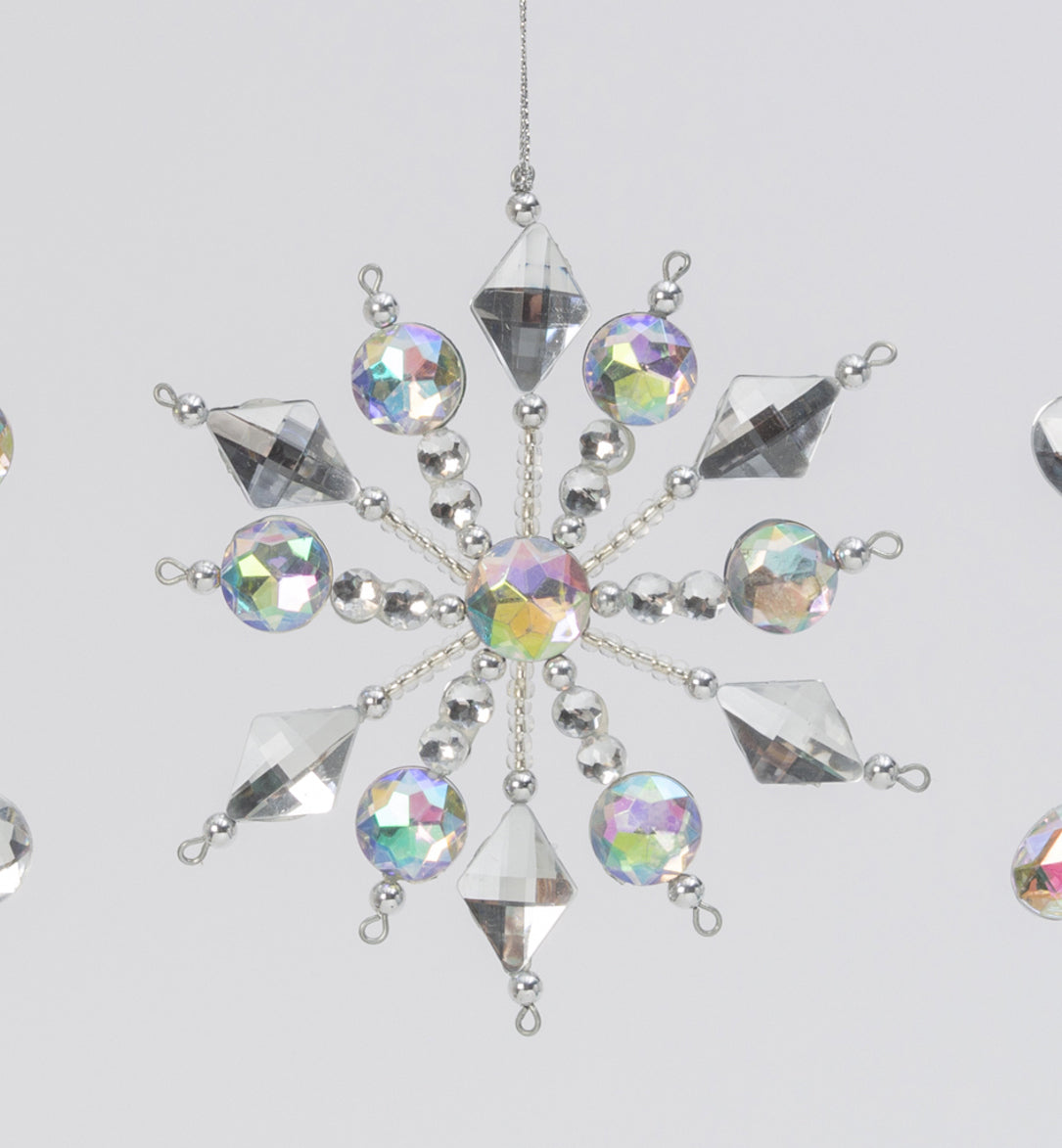 5" Snowflake Ornament - Diamond