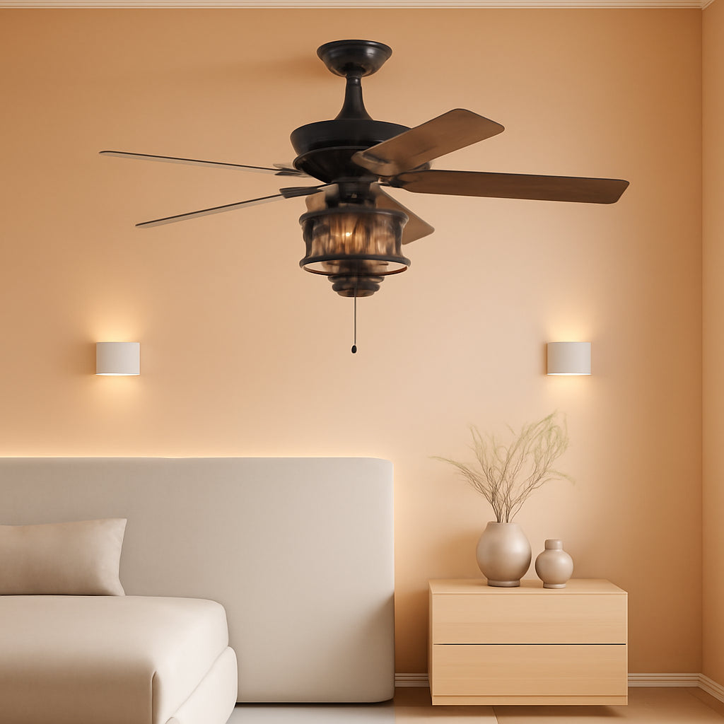 50 Inch Ceiling Fan With Lights And Reversible Blades