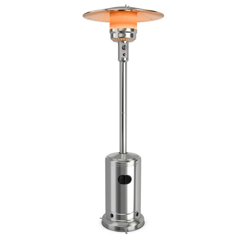 50000 BTU Propane Patio Heater Stainless Steel Trip Protection