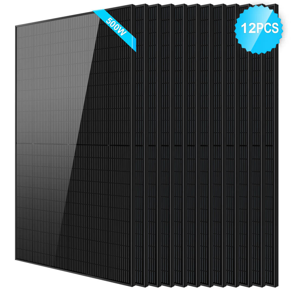 500W Mono Black PERC Solar Panel UL61730 CEC Listed