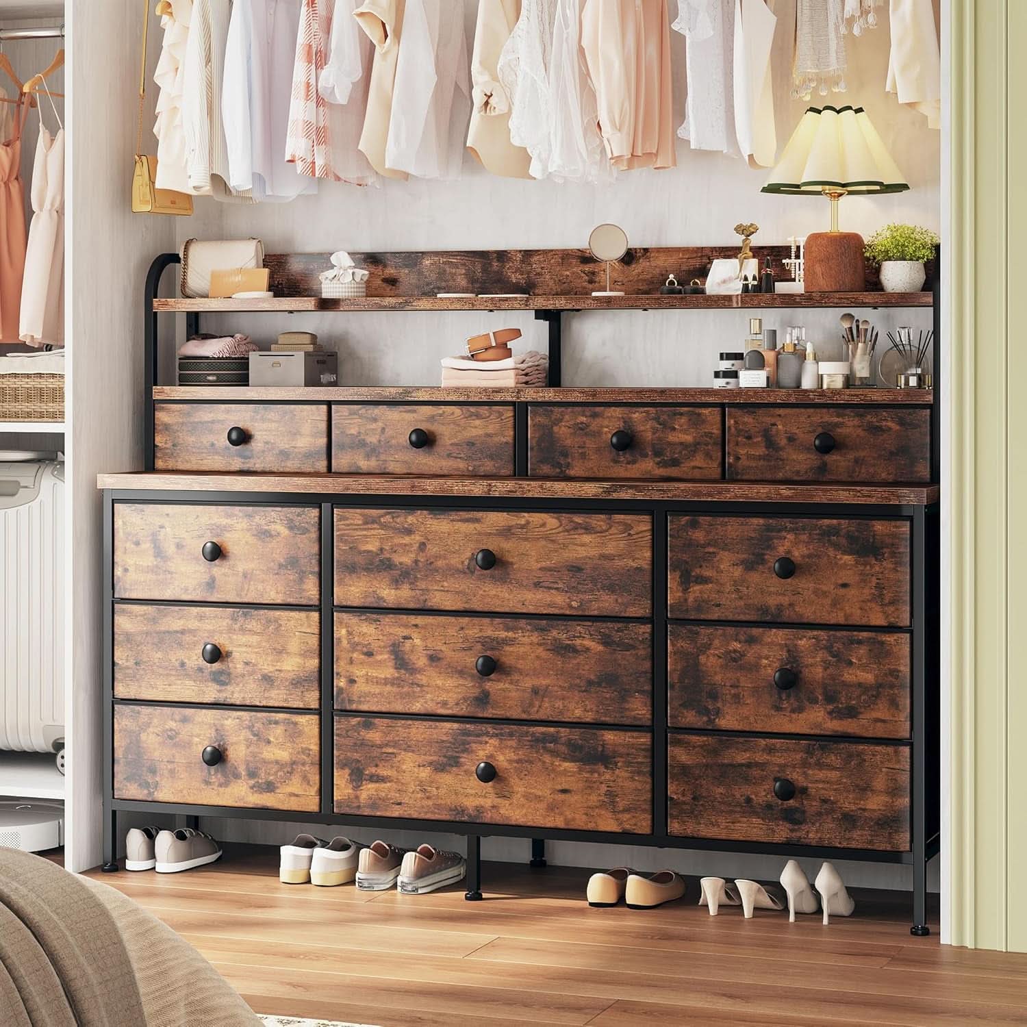51 Inch Wide LED Dresser For Bedroom Organization Solutions