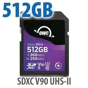 512GB OWC Atlas Ultra SDXC V90 UHS-II Memory Card