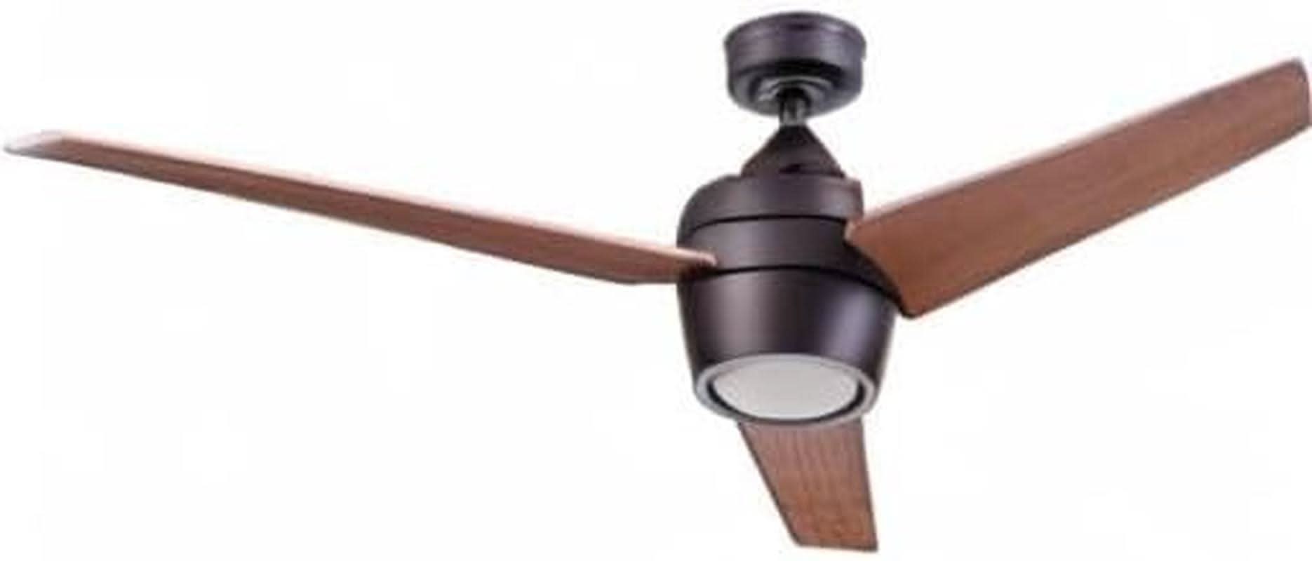52 Inch Bronze Ceiling Fan With Remote And Light Kit