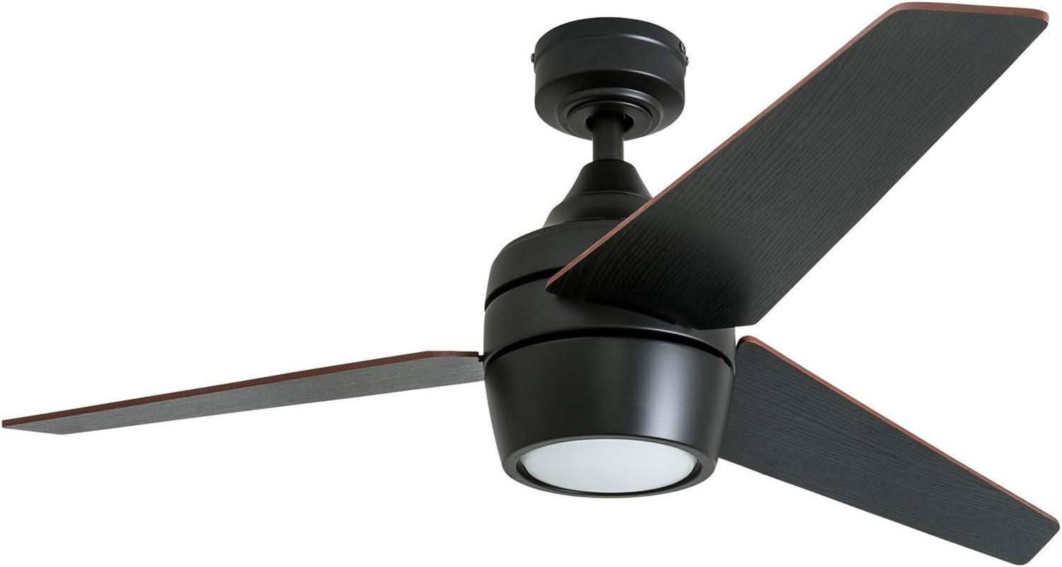 52 Inch Bronze Ceiling Fan With Remote And Light Kit