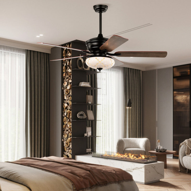 52 Inch Ceiling Fan With 3 Speeds And Reversible Blades