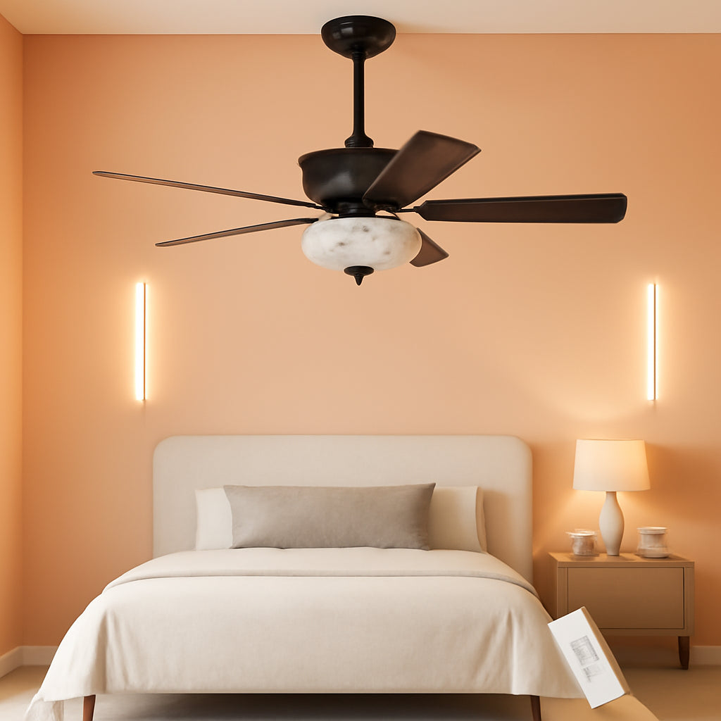 52 Inch Ceiling Fan With 3 Speeds And Reversible Blades