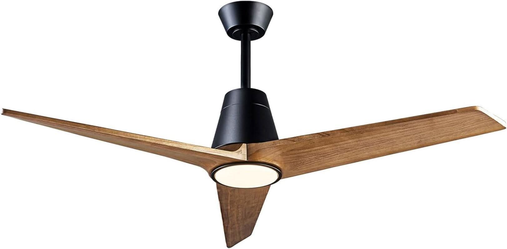 52 Inch Ceiling Fan With Remote Black Walnut Indoor Outdoor