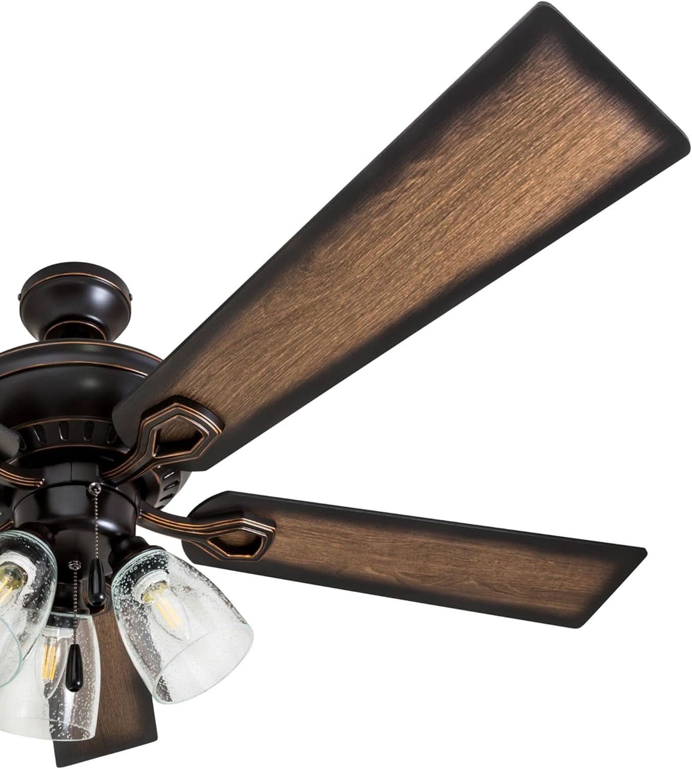 52 Inch Farmhouse LED Ceiling Fan Oil Rubbed Bronze