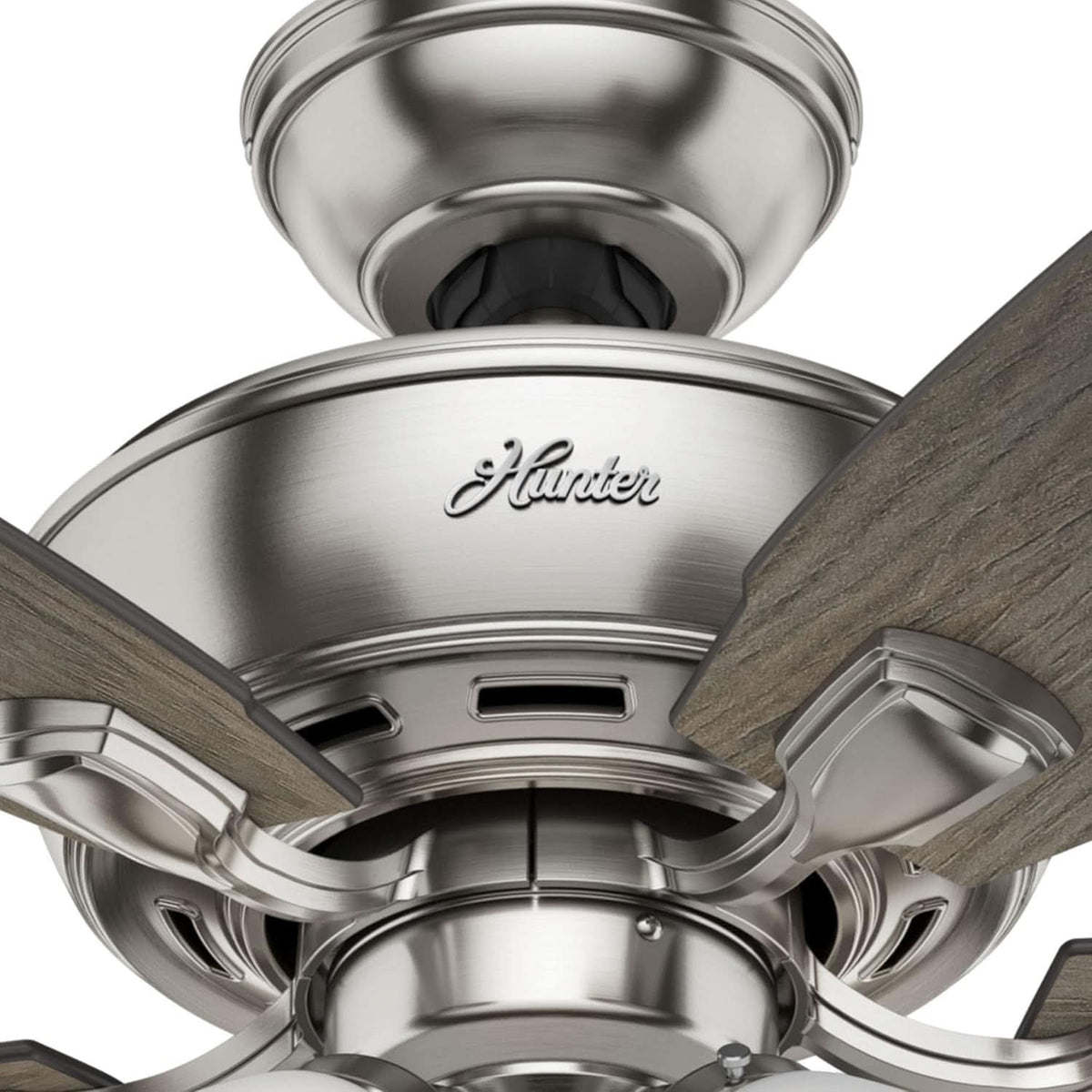 52 Inch Indoor Ceiling Fan With LED Lighting Brushed Nickel