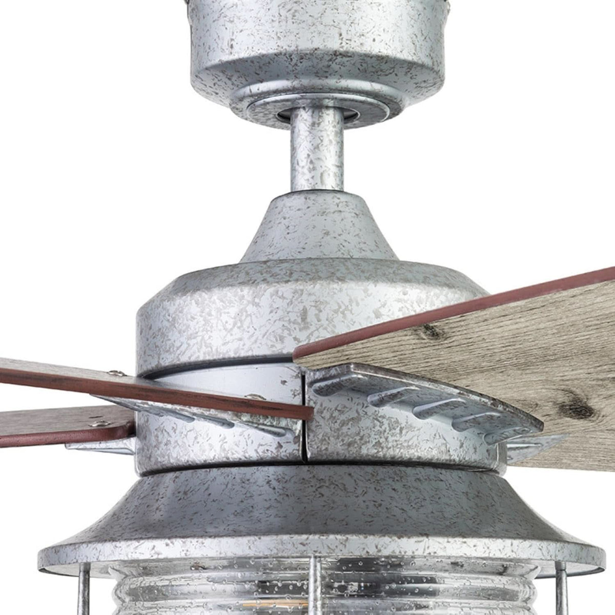 52 Inch Indoor Outdoor Ceiling Fan LED Light Dual Mount