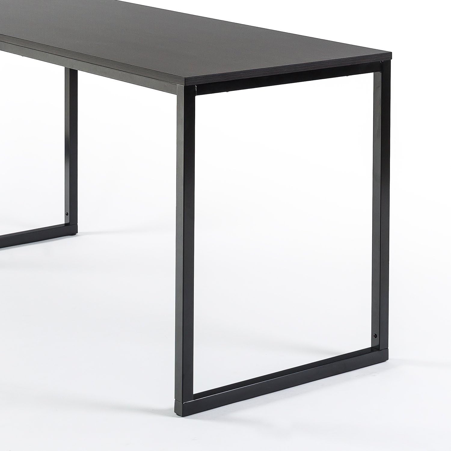 55 Inch Desk With Black Frame Computer Workstation
