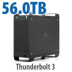 56.0TB (4x2.0TB U.2 NVMe SSD, 4x12.0TB HDD) ThunderBay Flex 8 Thunderbolt 3 Storage