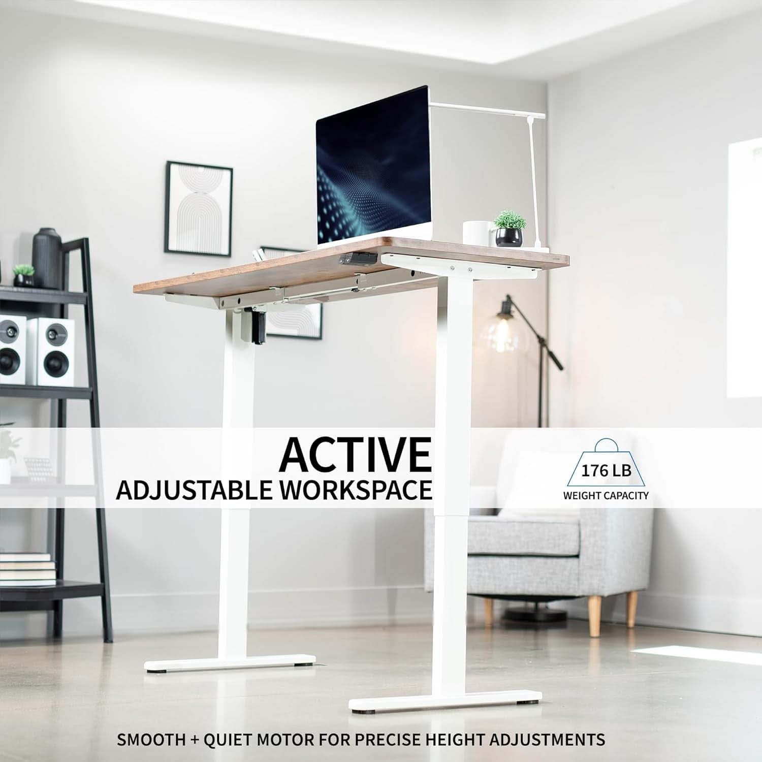 60 Inch Electric Height Adjustable Desk For Home Office