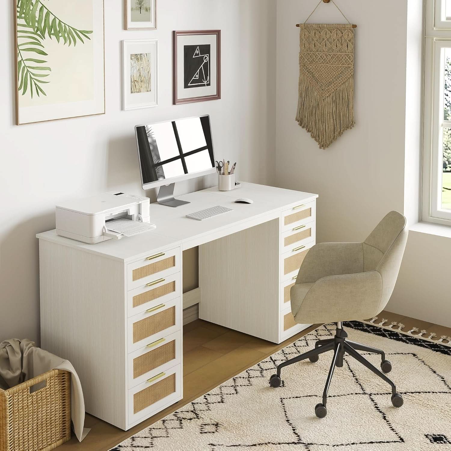 60-Inch Industrial-Grade Desk With Generous Storage