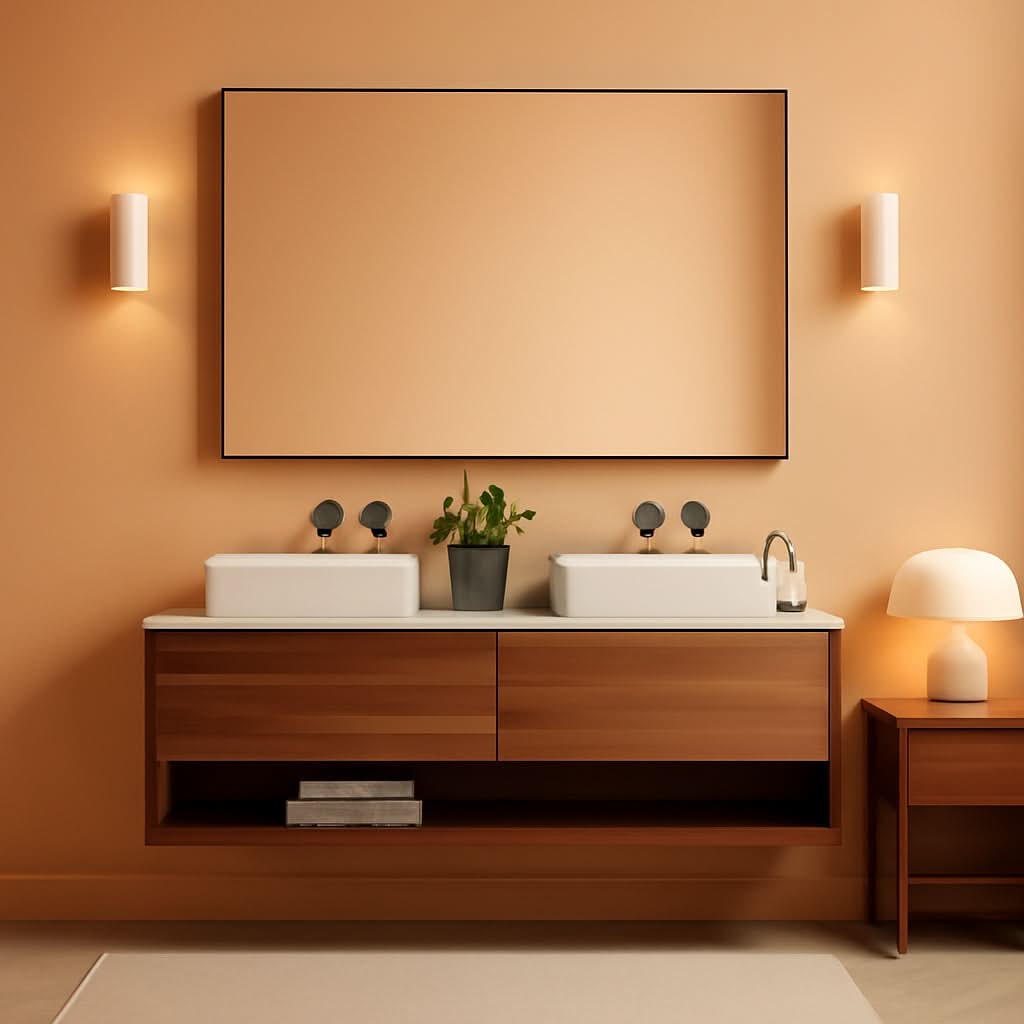 60X36 Inch Black Wall Mounted Bathroom Mirror Home Decor