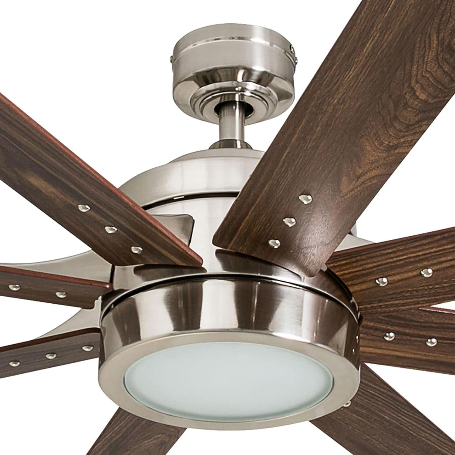 62 Inch Ceiling Fan Brushed Nickel For Large Rooms