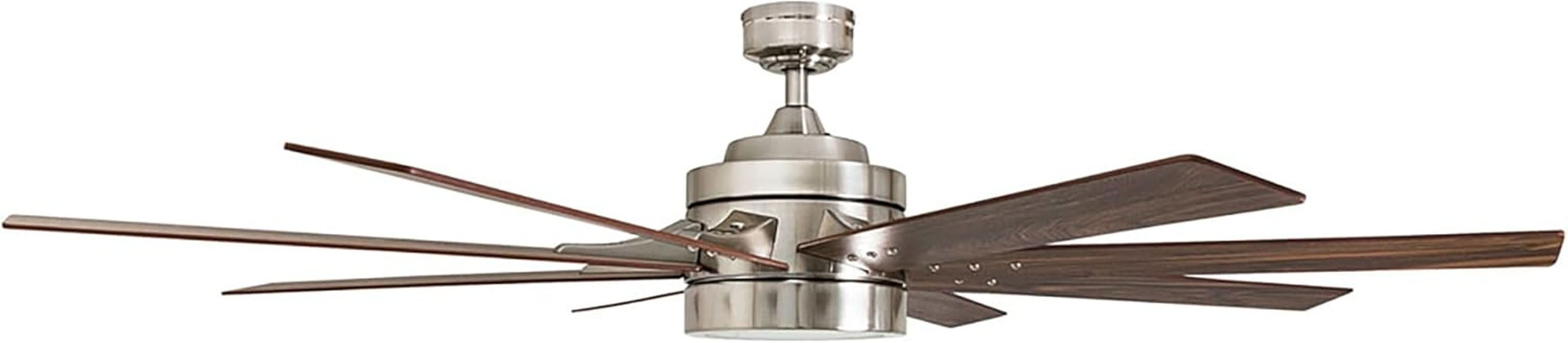 62 Inch Ceiling Fan Brushed Nickel For Large Rooms