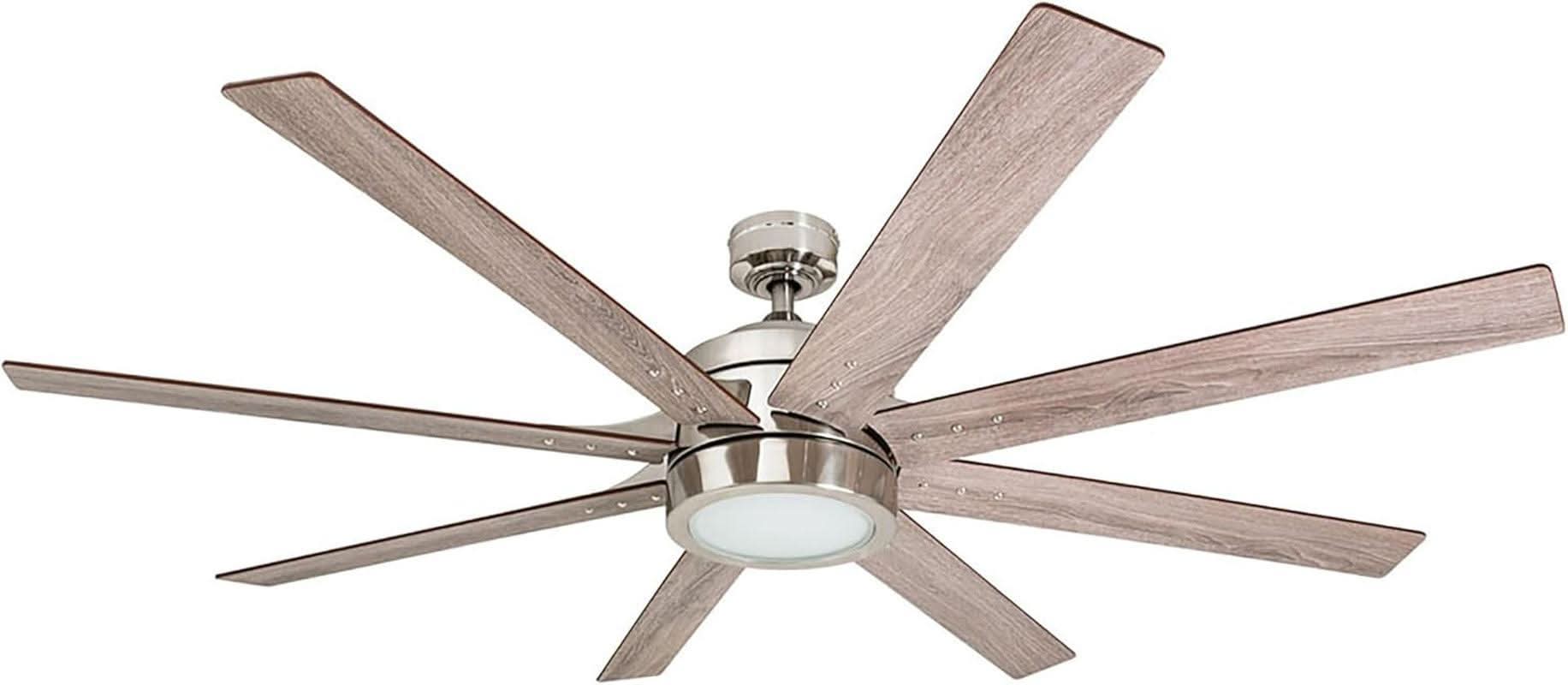 62 Inch Ceiling Fan Brushed Nickel For Large Rooms
