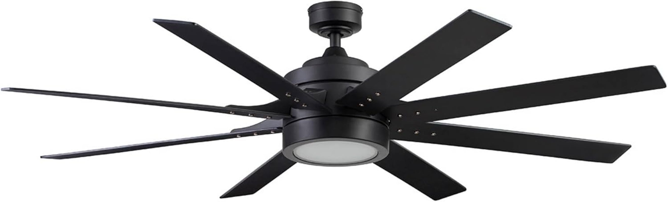 62 Inch Ceiling Fan Dimmable LED Light For Large Rooms