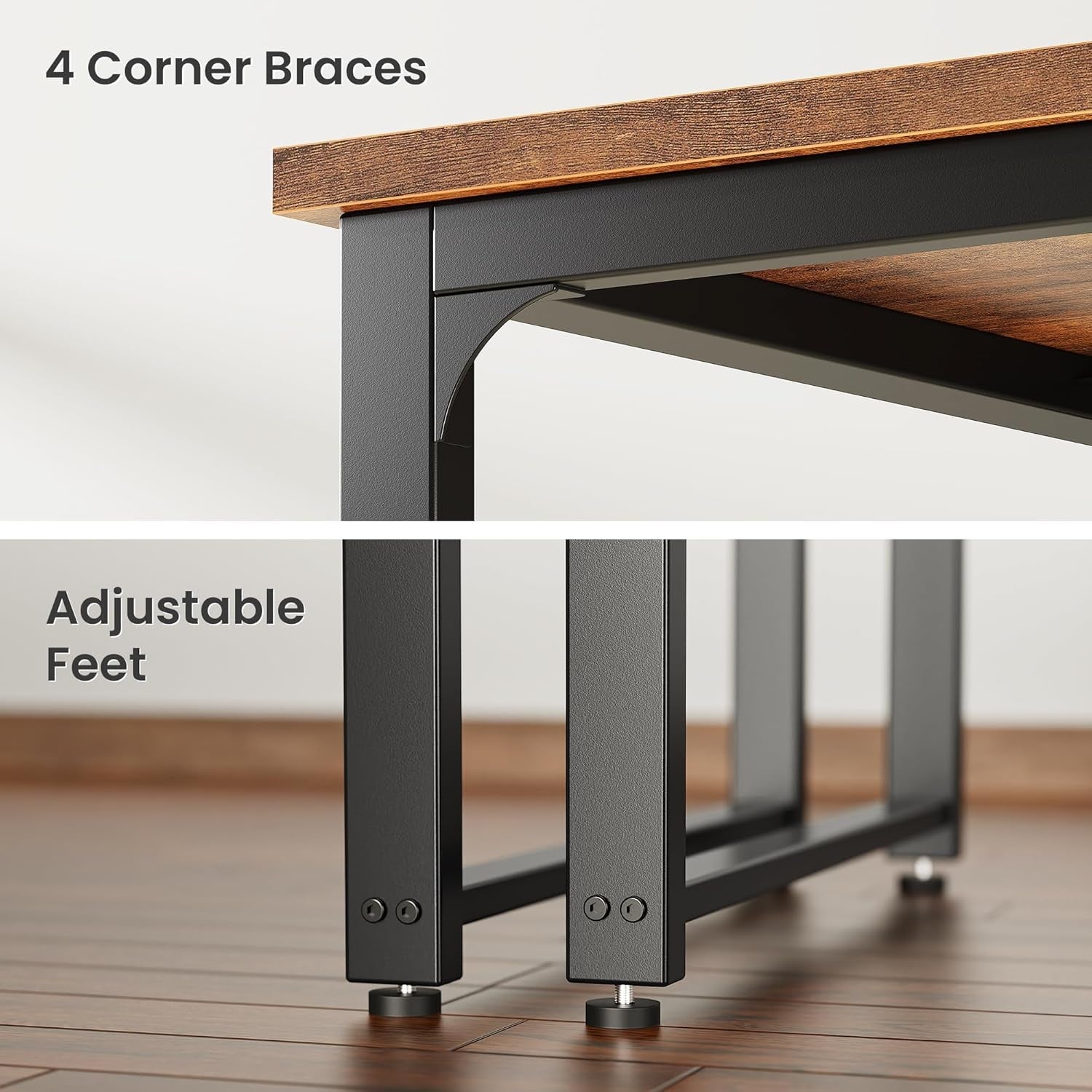 63 Inch Computer Desk With Power Outlets And USB