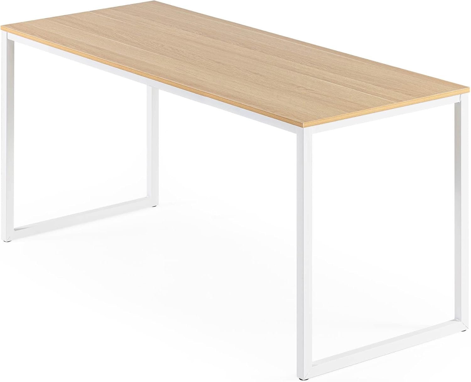 63 Inch White Frame Desk Computer Workstation Office Desk