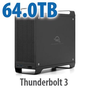 64.0TB (4x2.0TB NVMe SSD, 7x8.0TB HDD) ThunderBay Flex 8 Thunderbolt 3 Storage