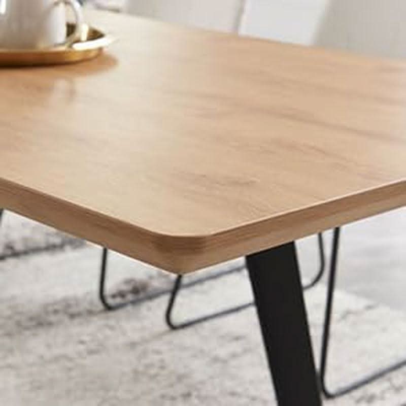 67 Inch Expandable Dining Table Set With Six Chairs