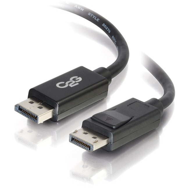 6Ft Displayport Cable With Latches 8K Uhd M/M - Black