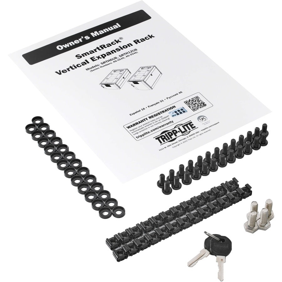 6U Server Rack Extension - Vertical Top Hat Rack Mount | Tripp Lite SRTH6UB