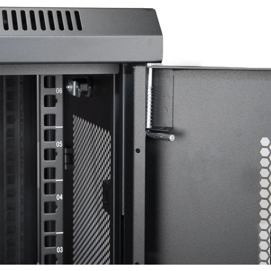 6U Wall Mount Rack Cabinet - 200lb Vented Server Enclosure | Tecisoft Y10E004-B1