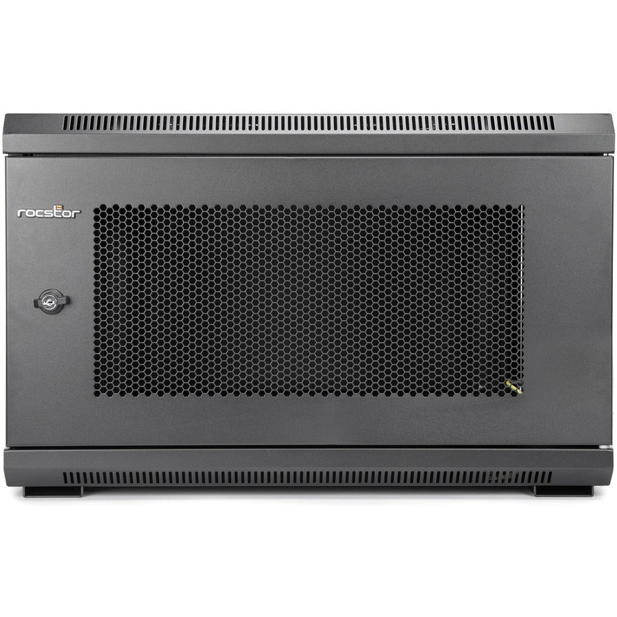 6U Wall Mount Rack Cabinet - 200lb Vented Server Enclosure | Tecisoft Y10E004-B1