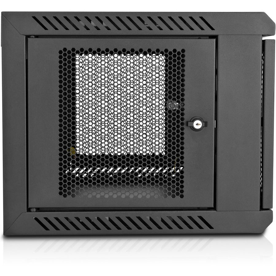 6U Wall Mount Rack Enclosure - Locking Vented Doors | TechSoft RMWC6U-1N