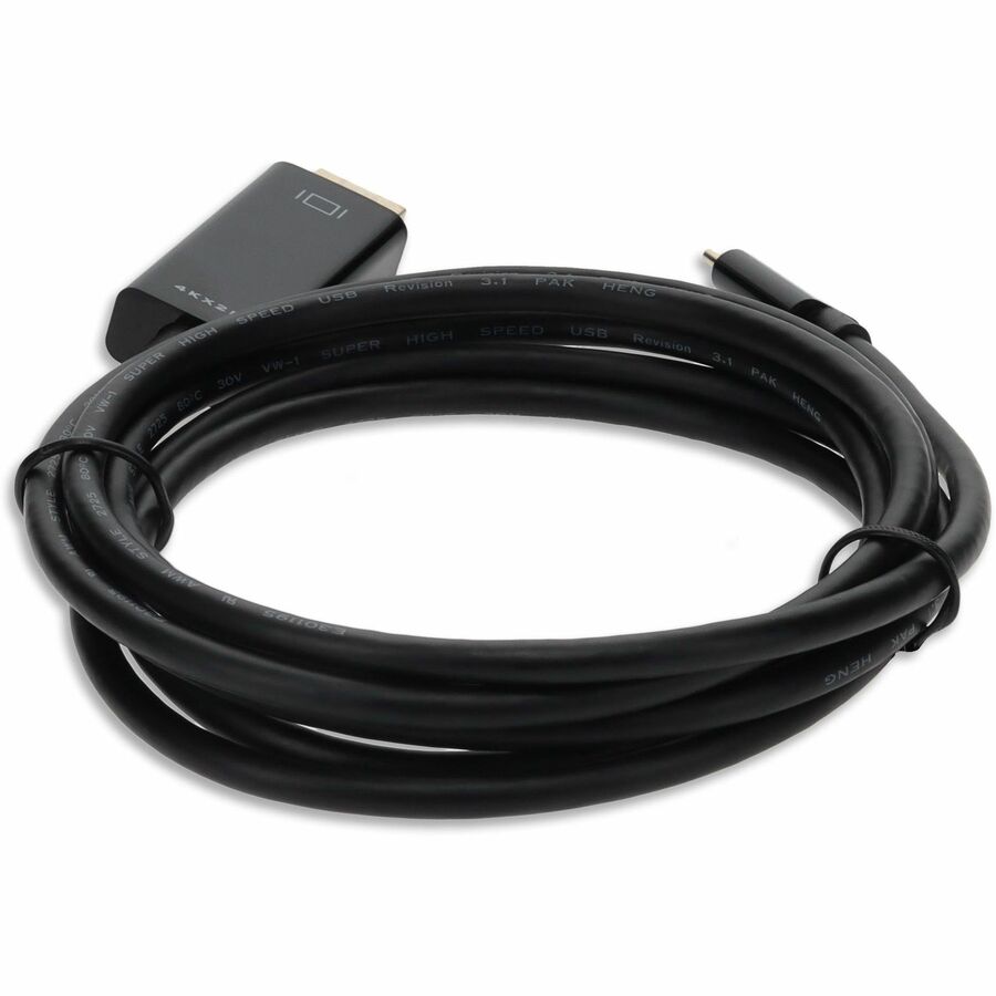 6ft (2m) USB-C 3.1 Male to HDMI Male Adapter Cable, Up to 4K 30Hz, Black USBC2H4MM6F-AA